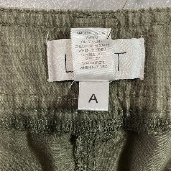 Ann Taylor LOFT Pants Convertible Roll Tab Cargo Marisa Fit Womens Size 4 Green - Picture 11 of 11